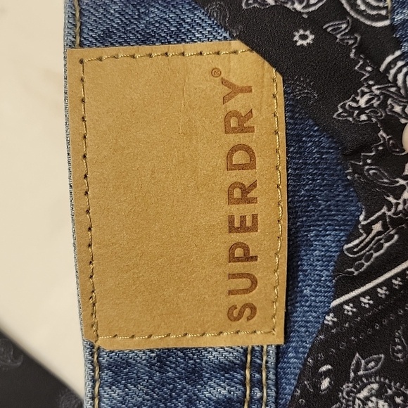 NWT Superdry blue jean and Lace Shorts size 27 - Picture 11 of 13